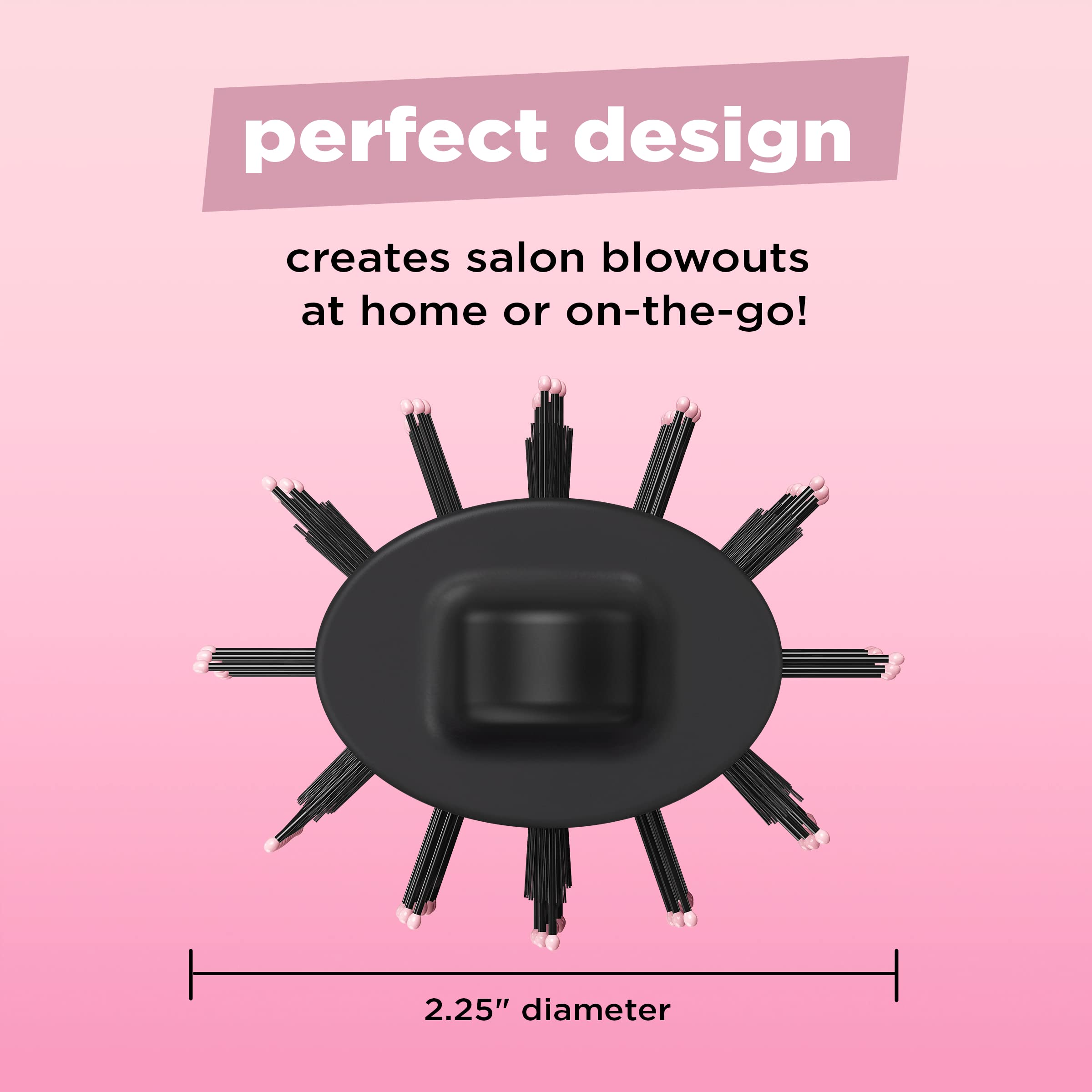 Conair Knot Dr. oval brush compact design fits easily in luggage.