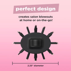 Conair Knot Dr. oval brush compact design fits easily in luggage.