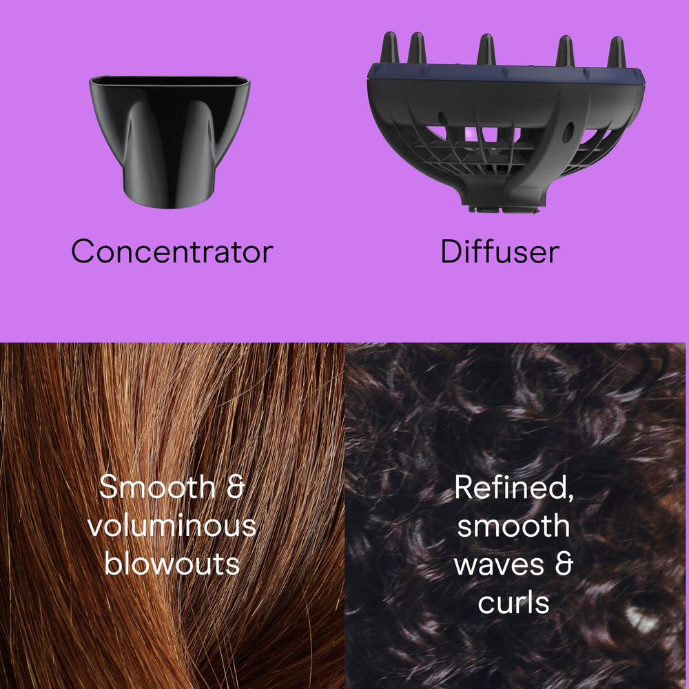 Conair InfinitiPRO professional AC motor for faster drying and durability