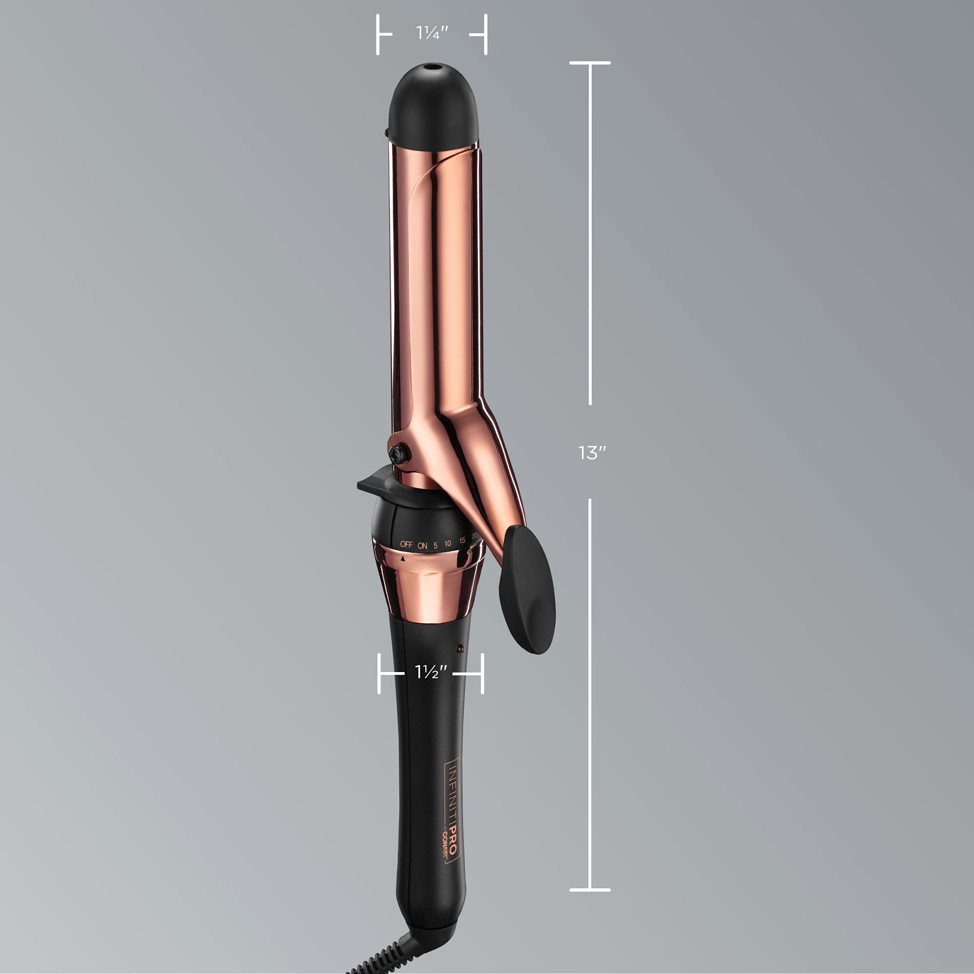 5-foot professional swivel cord for flexible maneuvering during styling.