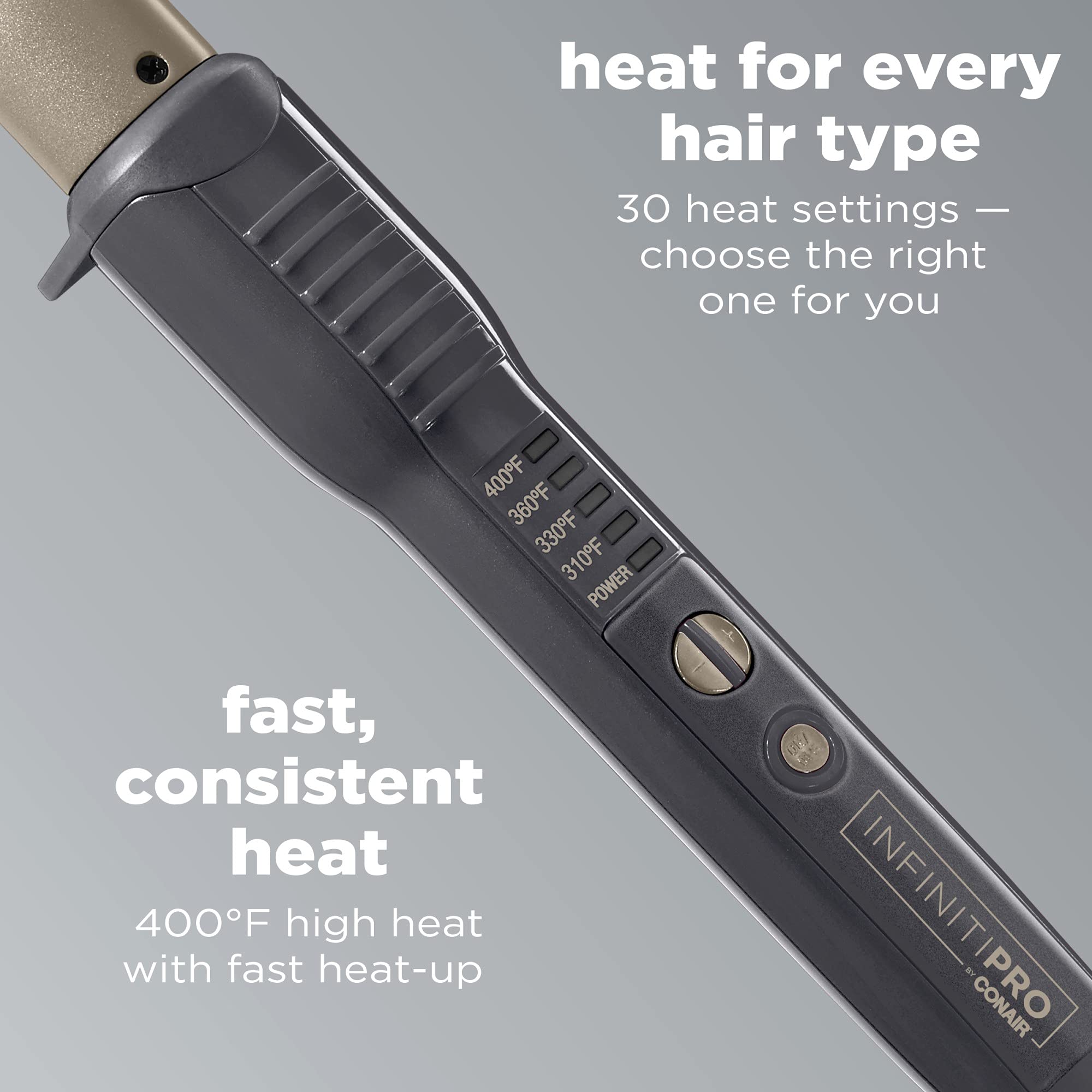 LED indicators beside the five heat settings on the You Curl wand