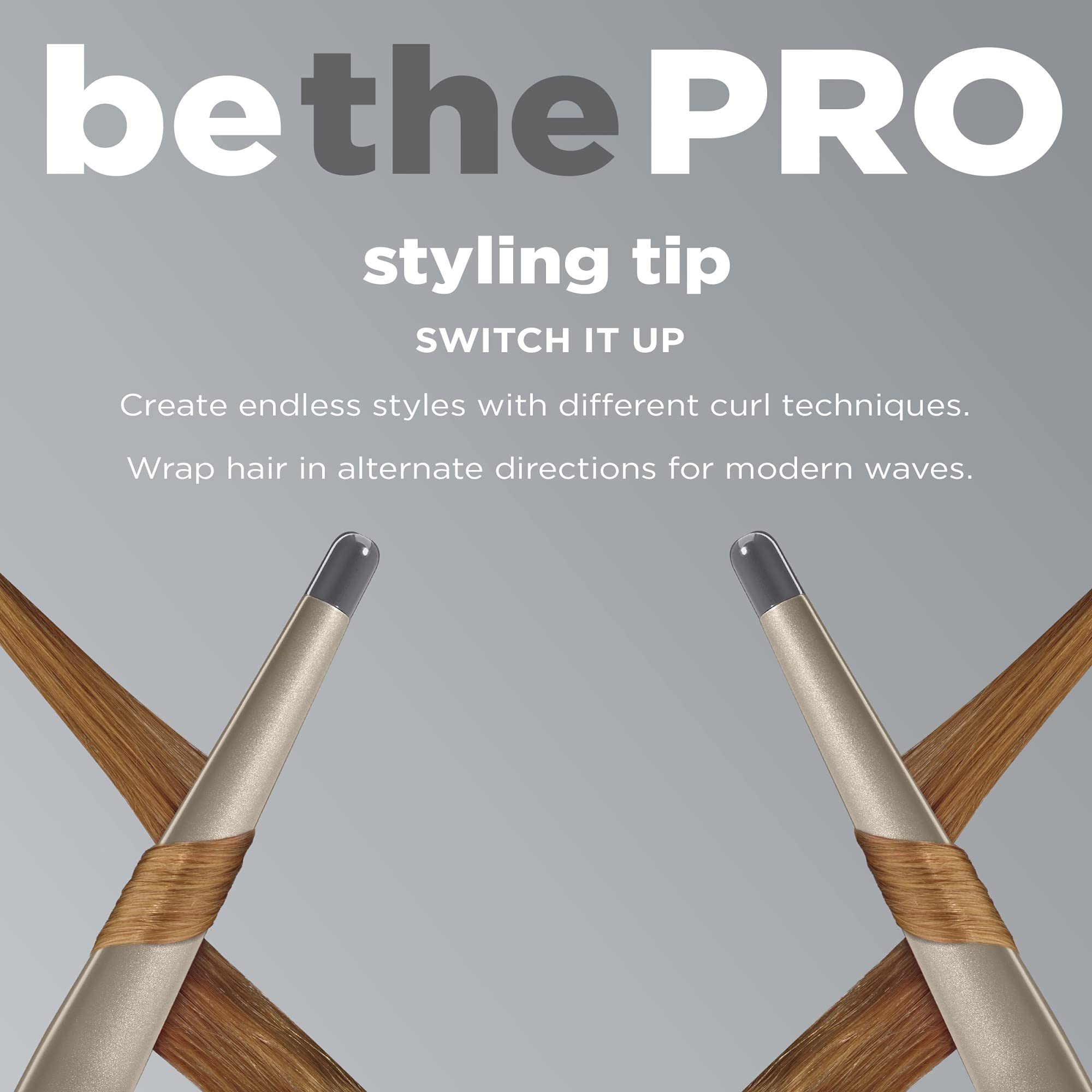 Tourmaline ceramic surface of the You Curl wand creates smooth, shiny curls