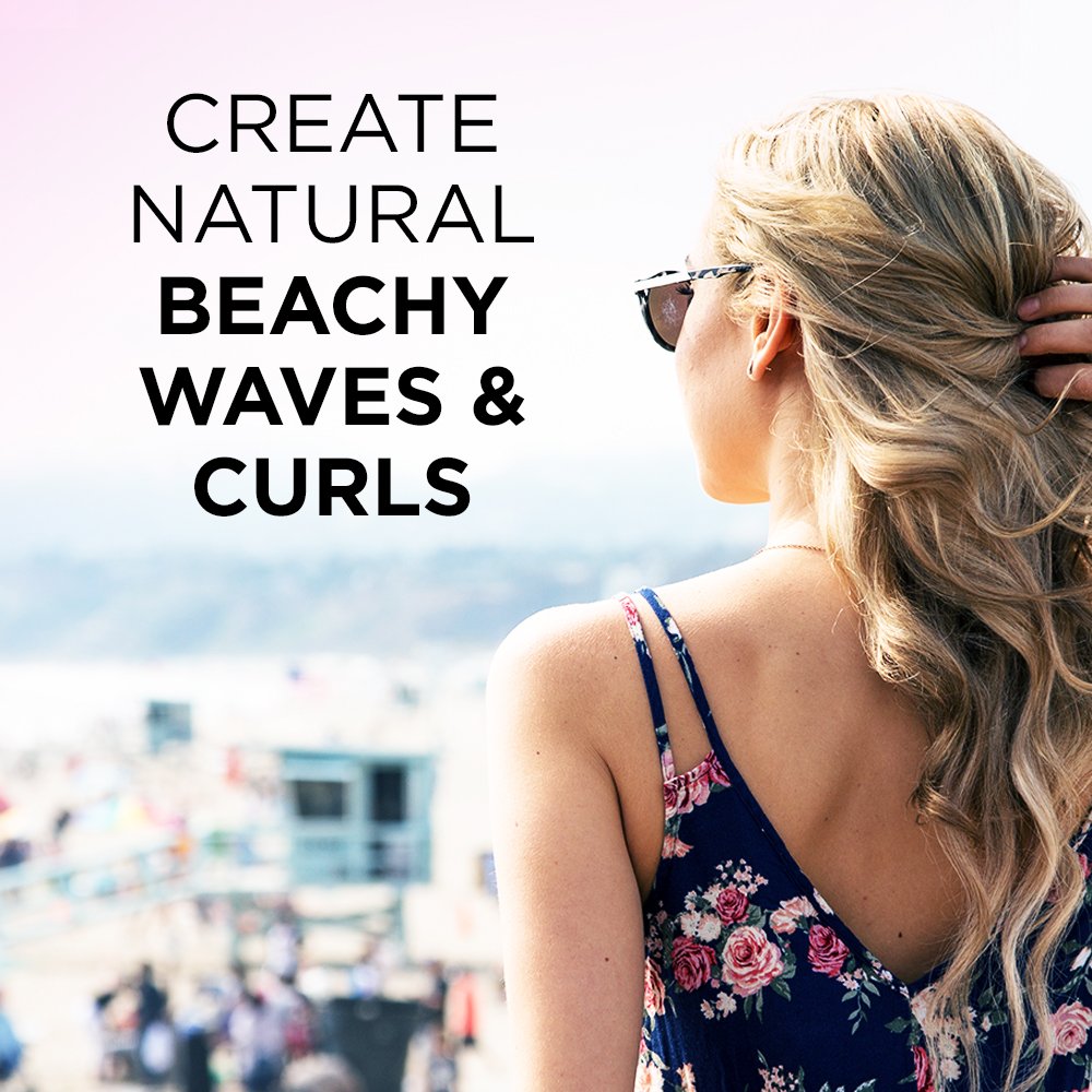 Clamp-free conical barrel lets you wrap hair for tight or loose curls