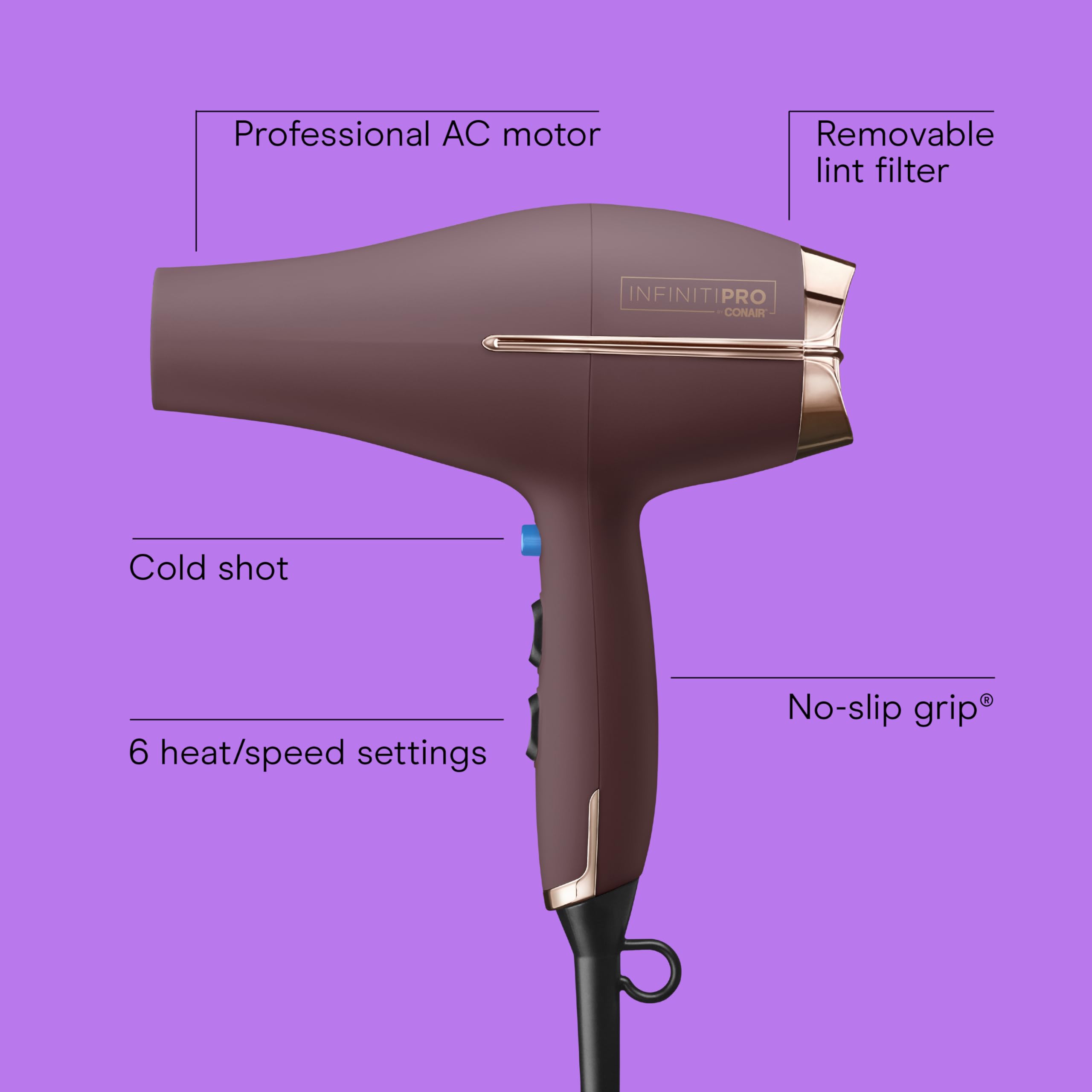 Conair INFINITI PRO Plum concentrator for sleek, straight styles and precise styling