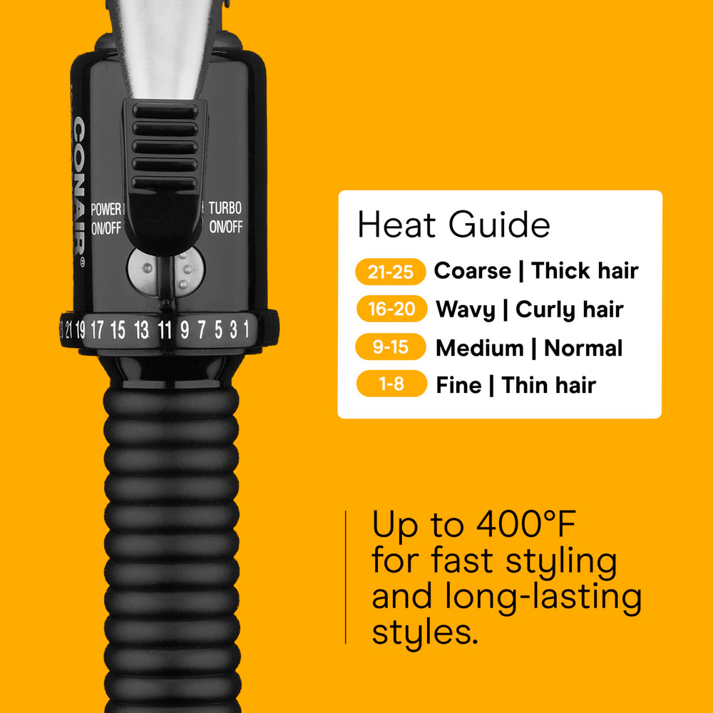 Conair Instant Heat curling iron cool tip and long cord aid safe curling.