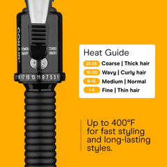 Conair Instant Heat curling iron cool tip and long cord aid safe curling.