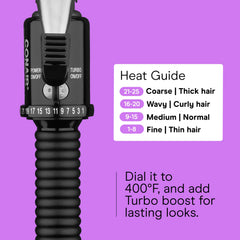 Conair Instant Heat curling iron 5 foot cord offers comfortable reach