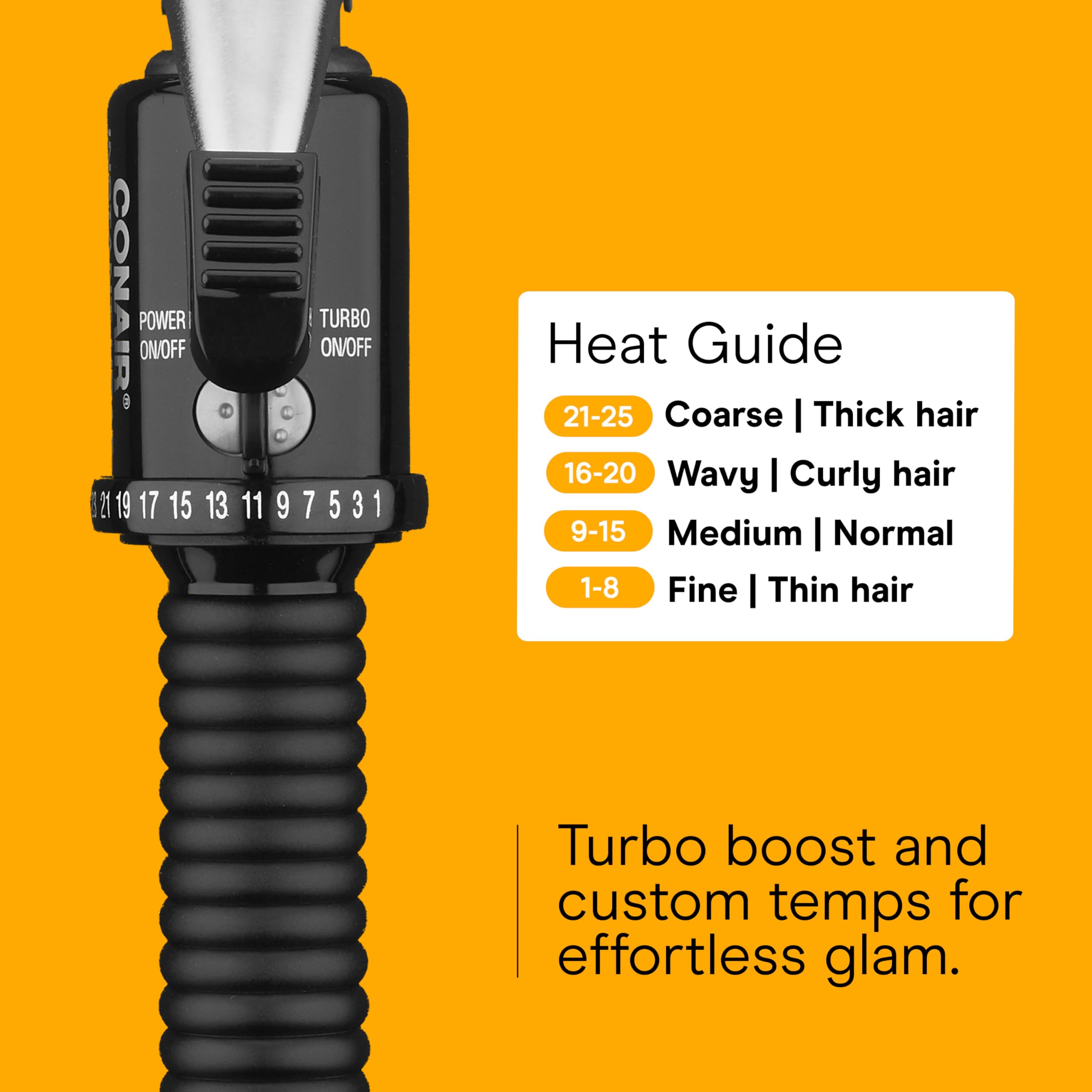 Conair Instant Heat curling iron 60-second heat-up for quick styling