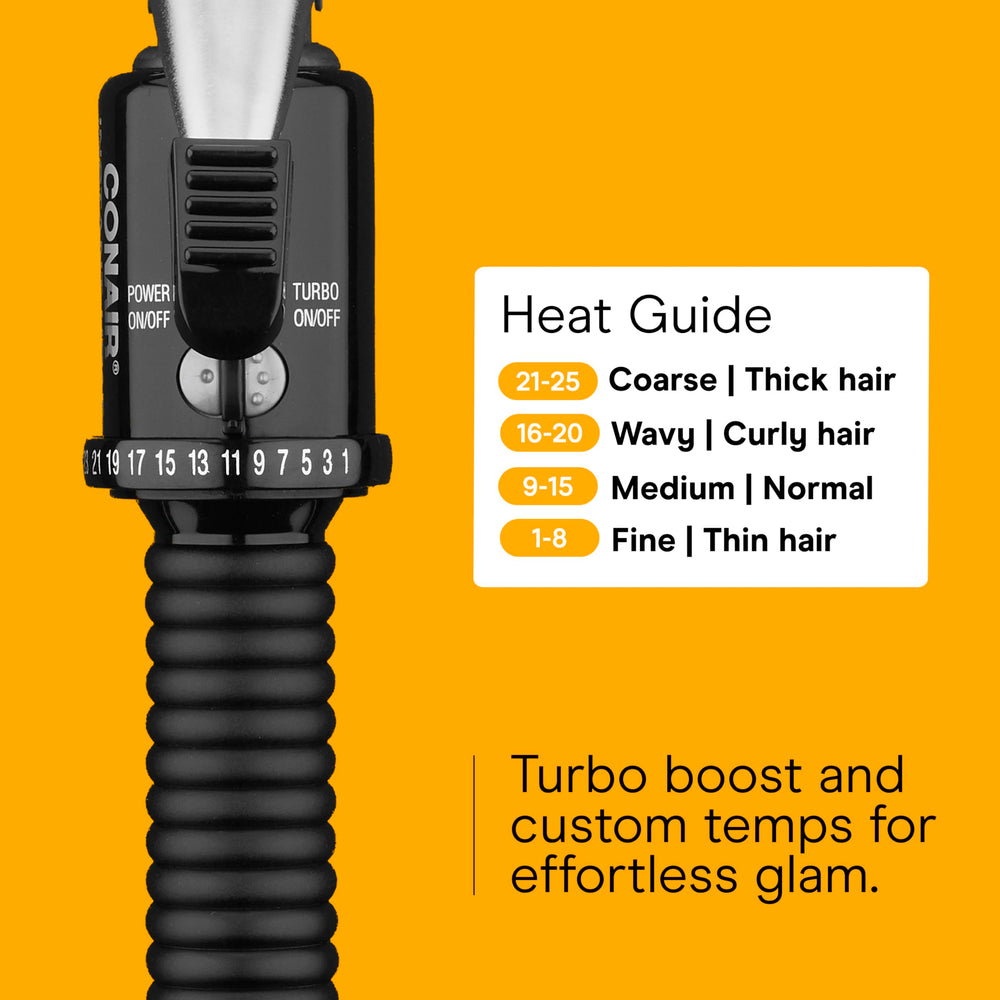 Conair Instant Heat curling iron 60-second heat-up for quick styling
