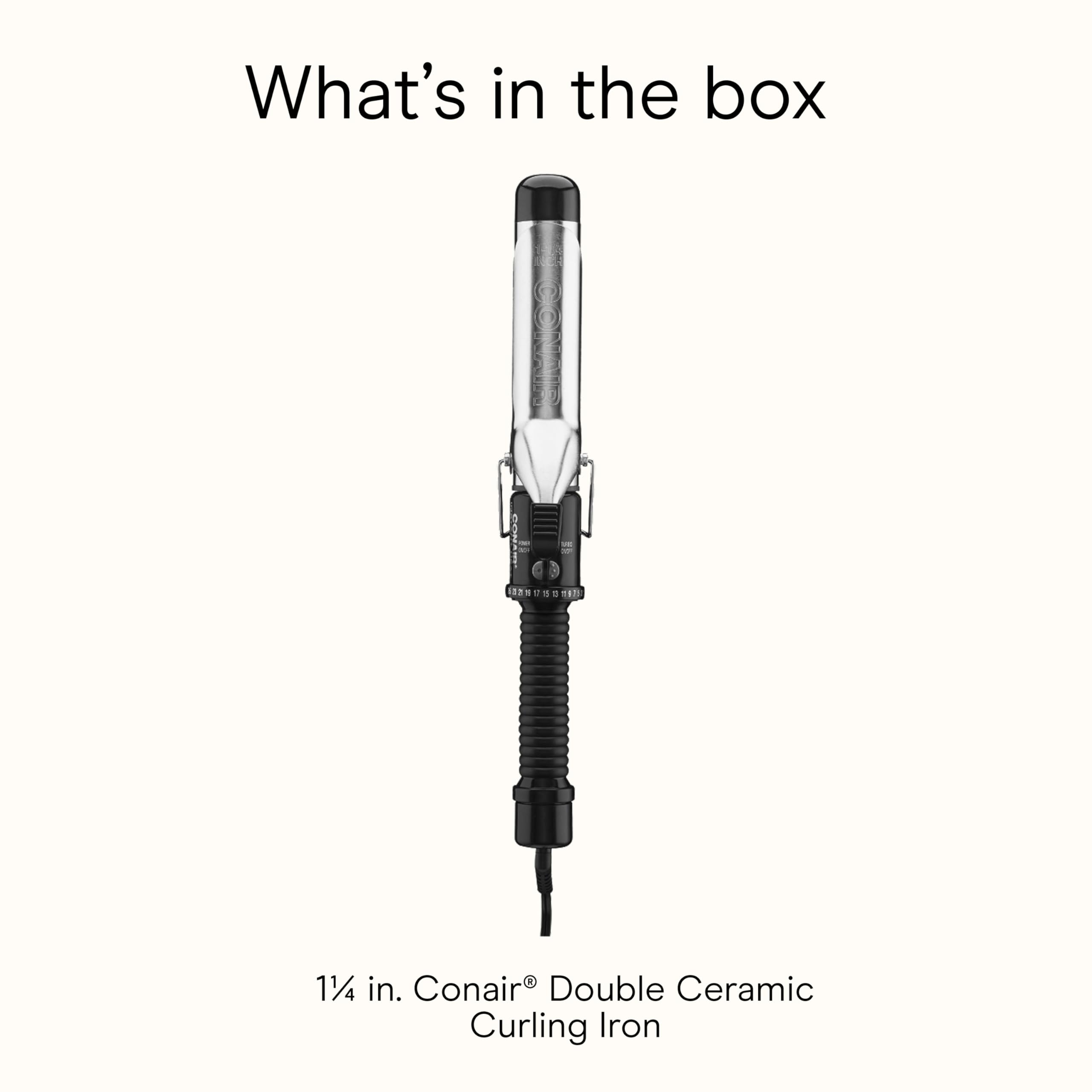 Conair Instant Heat curling iron auto-off for safety after styling