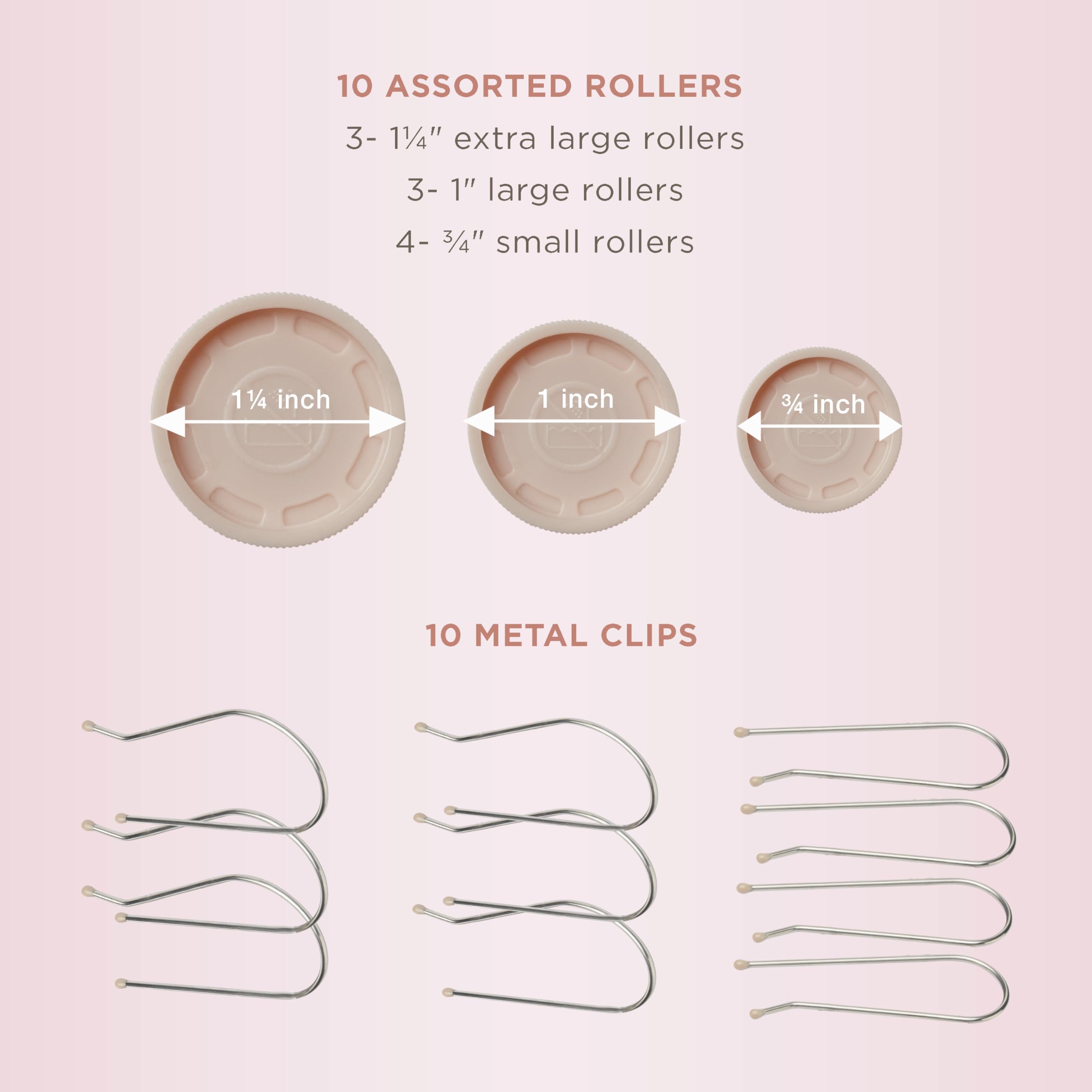 Conair Instant Heat Compact Hot Rollers 1-inch roller for defined waves