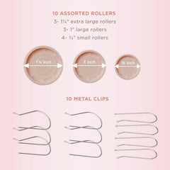 Conair Instant Heat Compact Hot Rollers 1-inch roller for defined waves