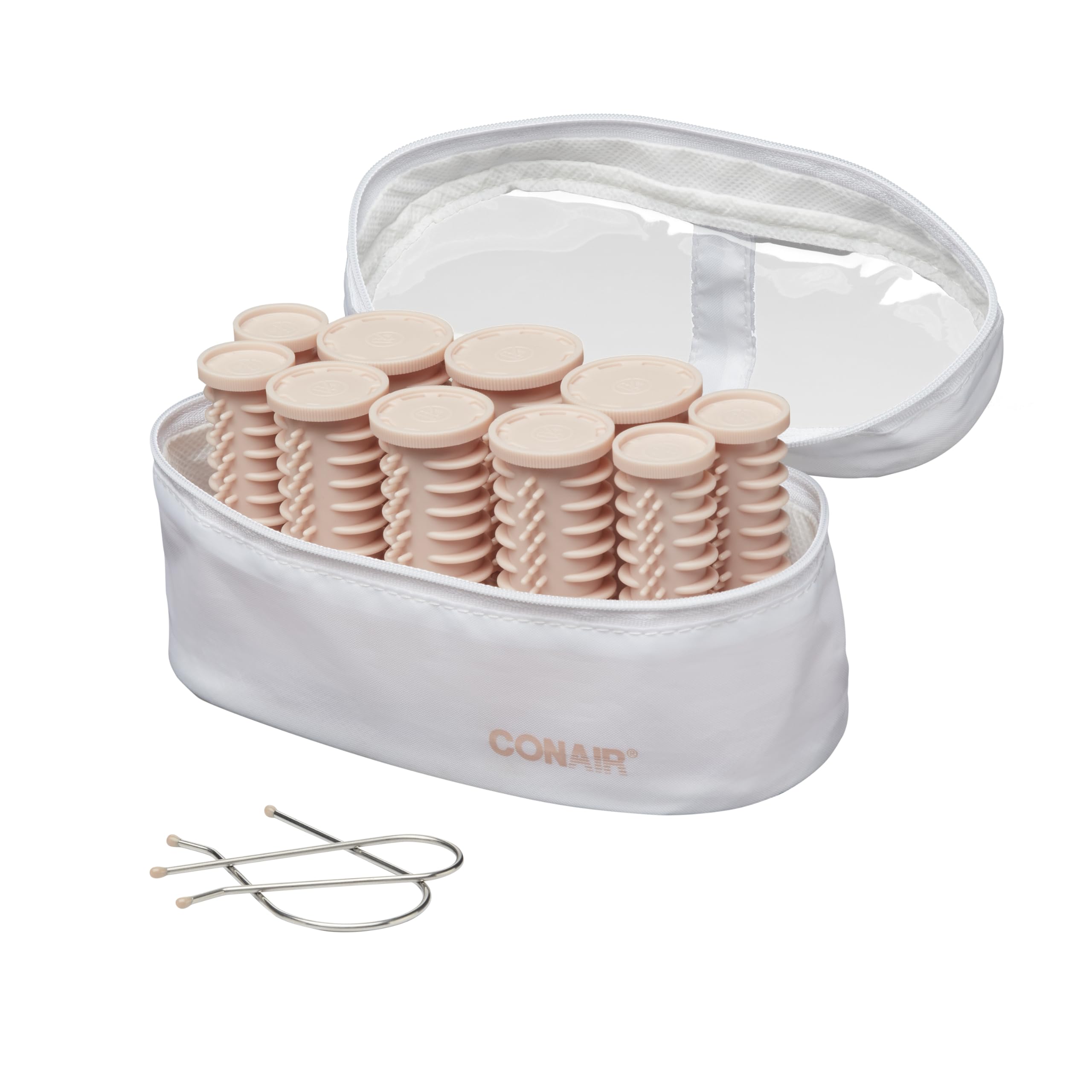 Conair Instant Heat Compact Hot Rollers 10-piece set for versatile curls and volume