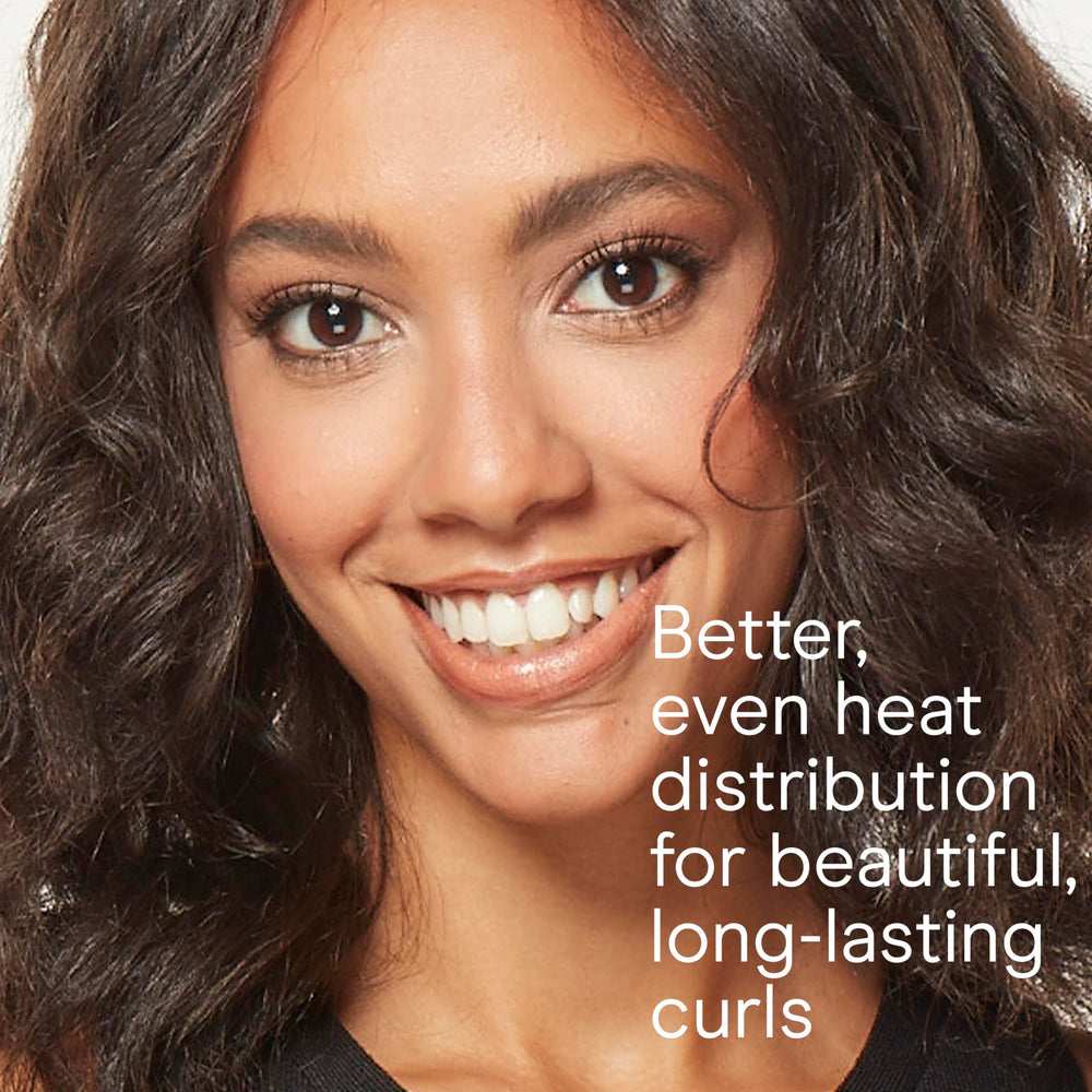 Conair Instant Heat Curling Iron Brush heats up in about 30 seconds