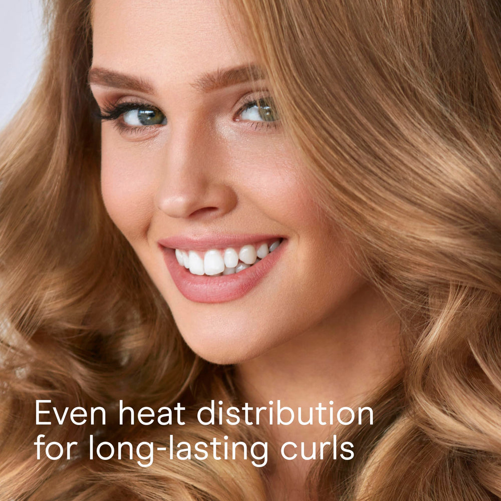 Conair Instant Heat Curling Iron Brush auto-off for safety while styling