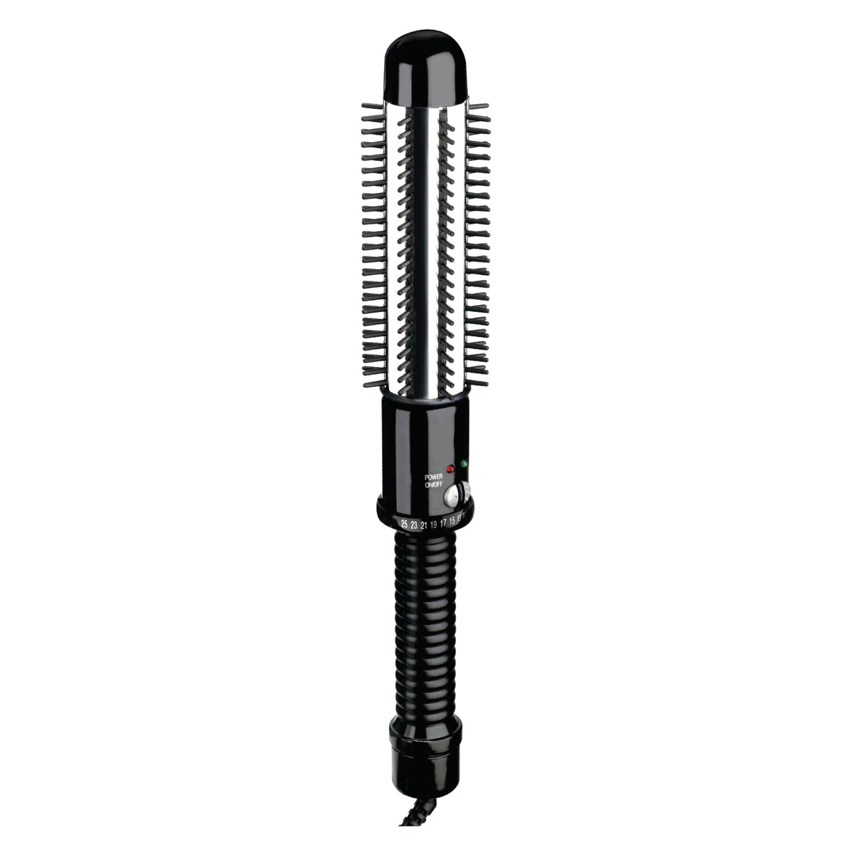 Conair Instant Heat Curling Iron Brush barrel close-up for lasting curls