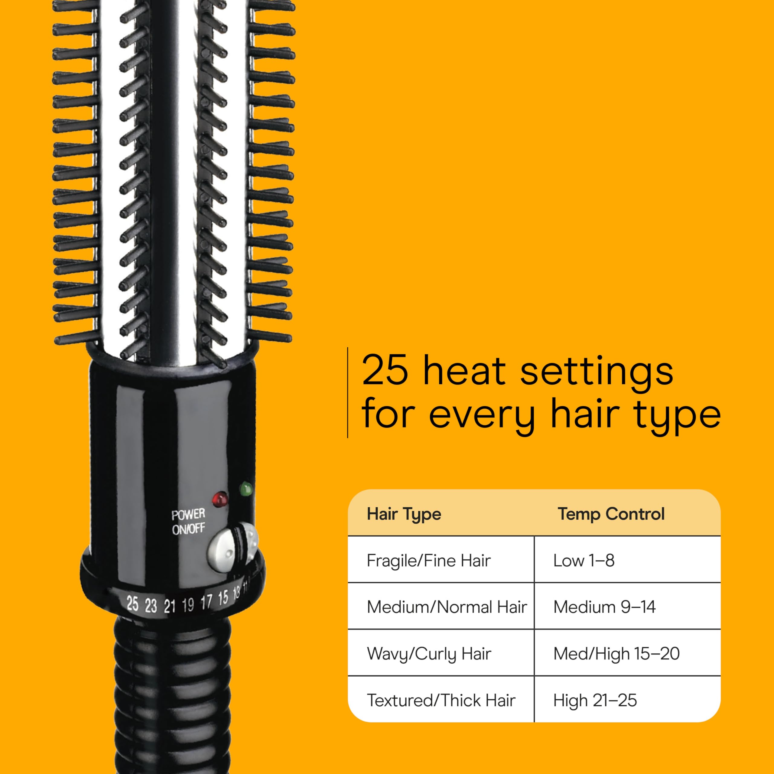 Conair Instant Heat Curling Iron Brush cool tip and safe handling
