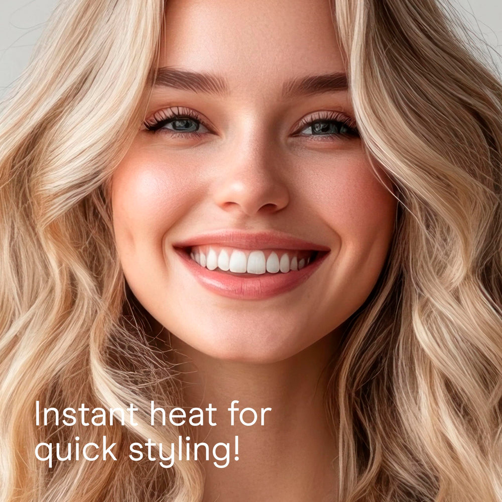 Conair Instant Heat Curling Iron Brush dual voltage for travel-friendly styling