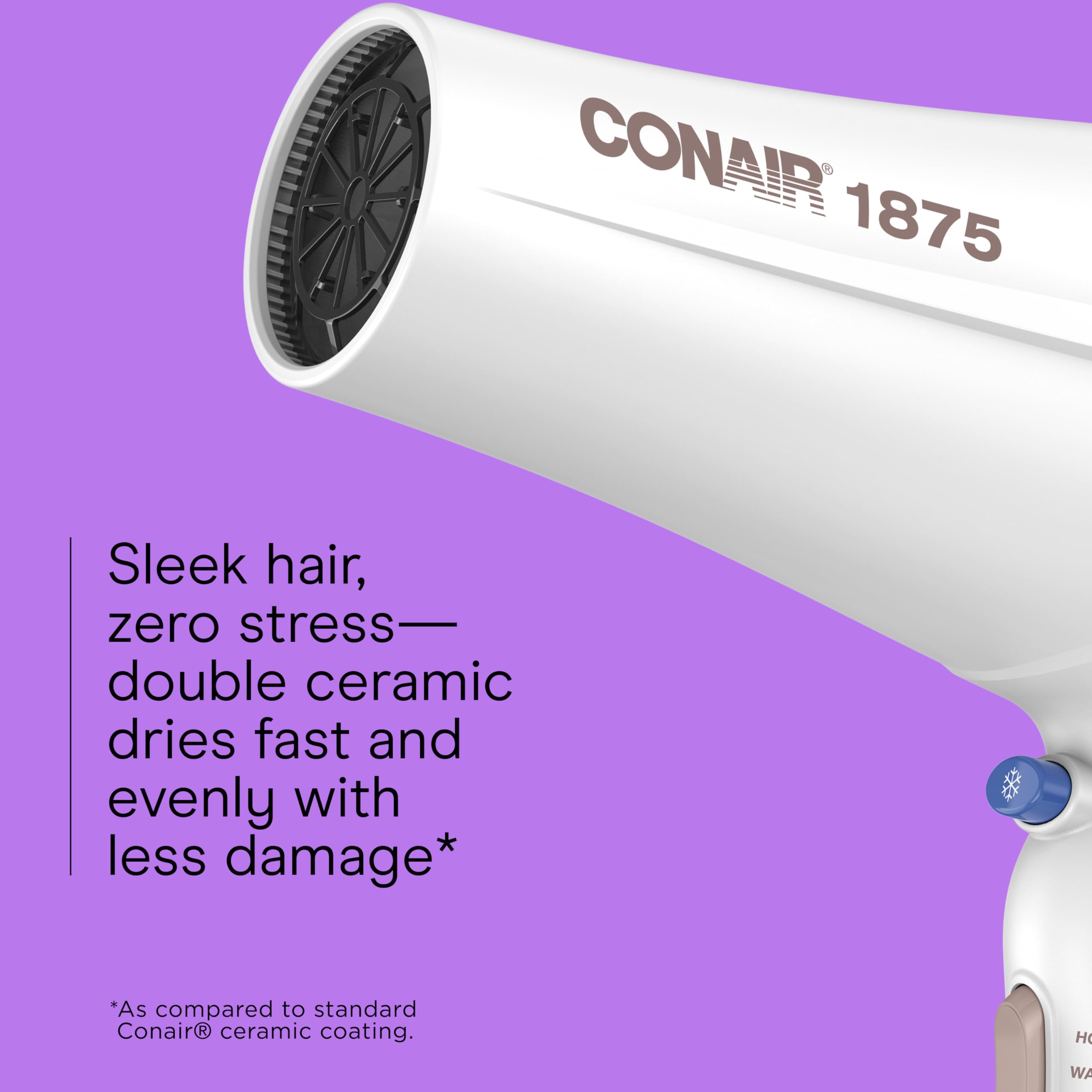 Conair Ionic Conditioning Hair Dryer delivering frizz control and shine.