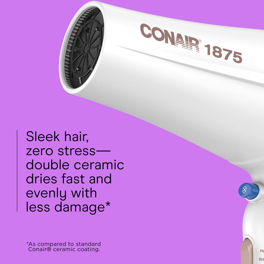 Conair Ionic Conditioning Hair Dryer delivering frizz control and shine.