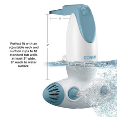 Conair Jet Hydro Spa intake filters submerged for best water pressure