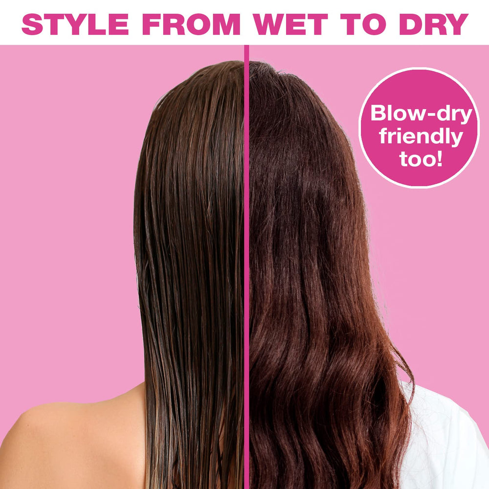 Conair Knot Dr. brush detangles wet and dry hair with minimal tugging