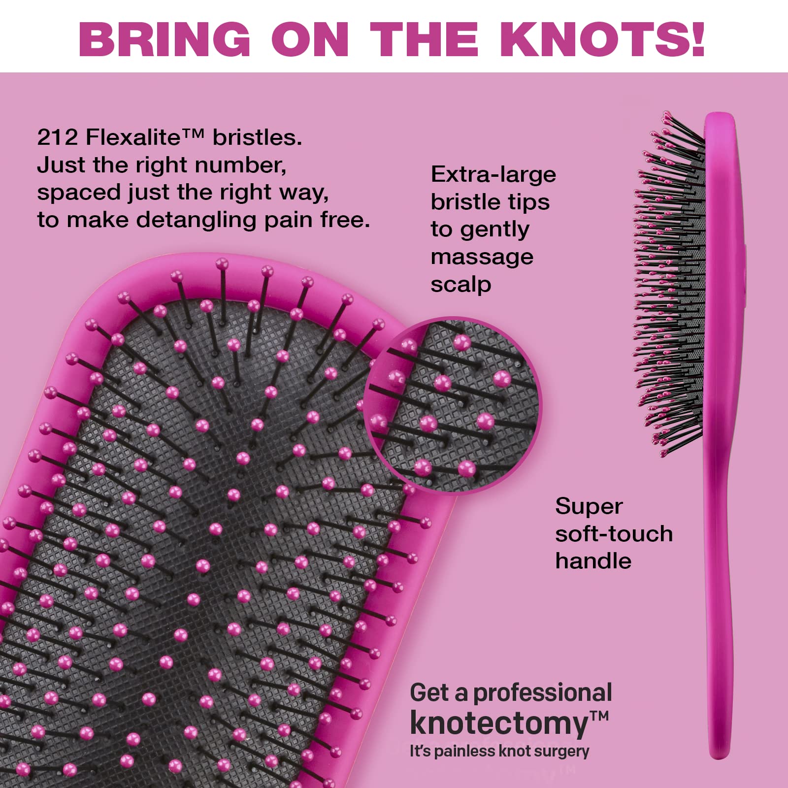 Conair Knot Dr. brush with soft tips eases tangles without pulling