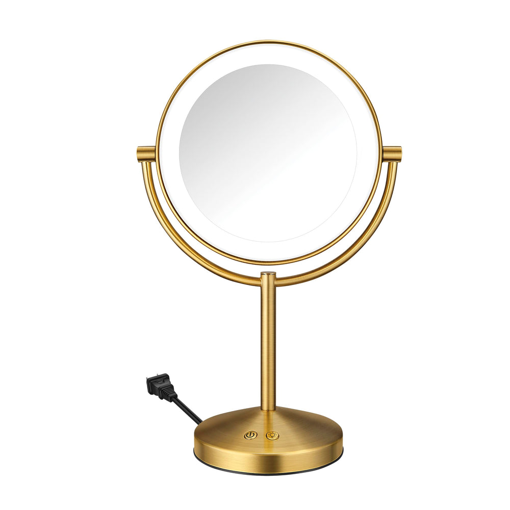 Conair Lighted Makeup Mirror with 1x/10x magnification for precise grooming.