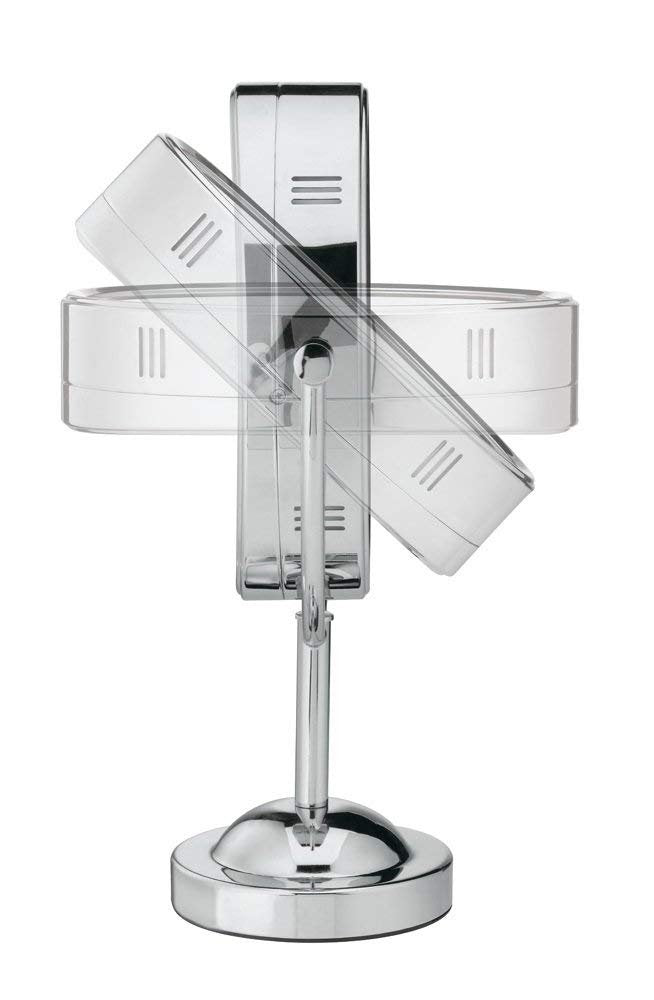 Conair lighted makeup mirror 1x7x magnification highlights brows and detail