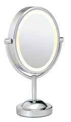 Conair lighted makeup mirror LED illumination with 360° rotation for precise grooming
