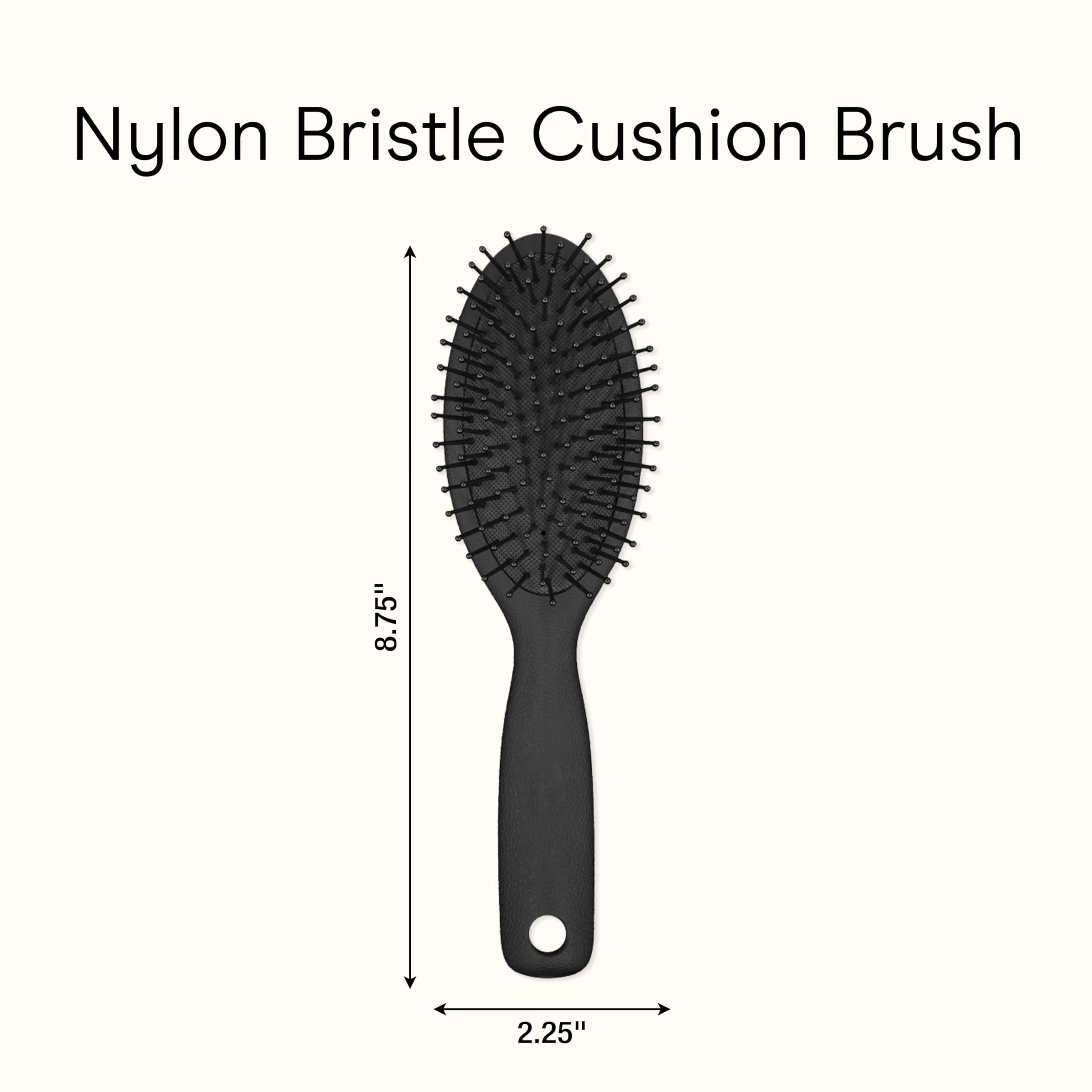 Conair Men ergonomic grip enhances control during brushing sessions.