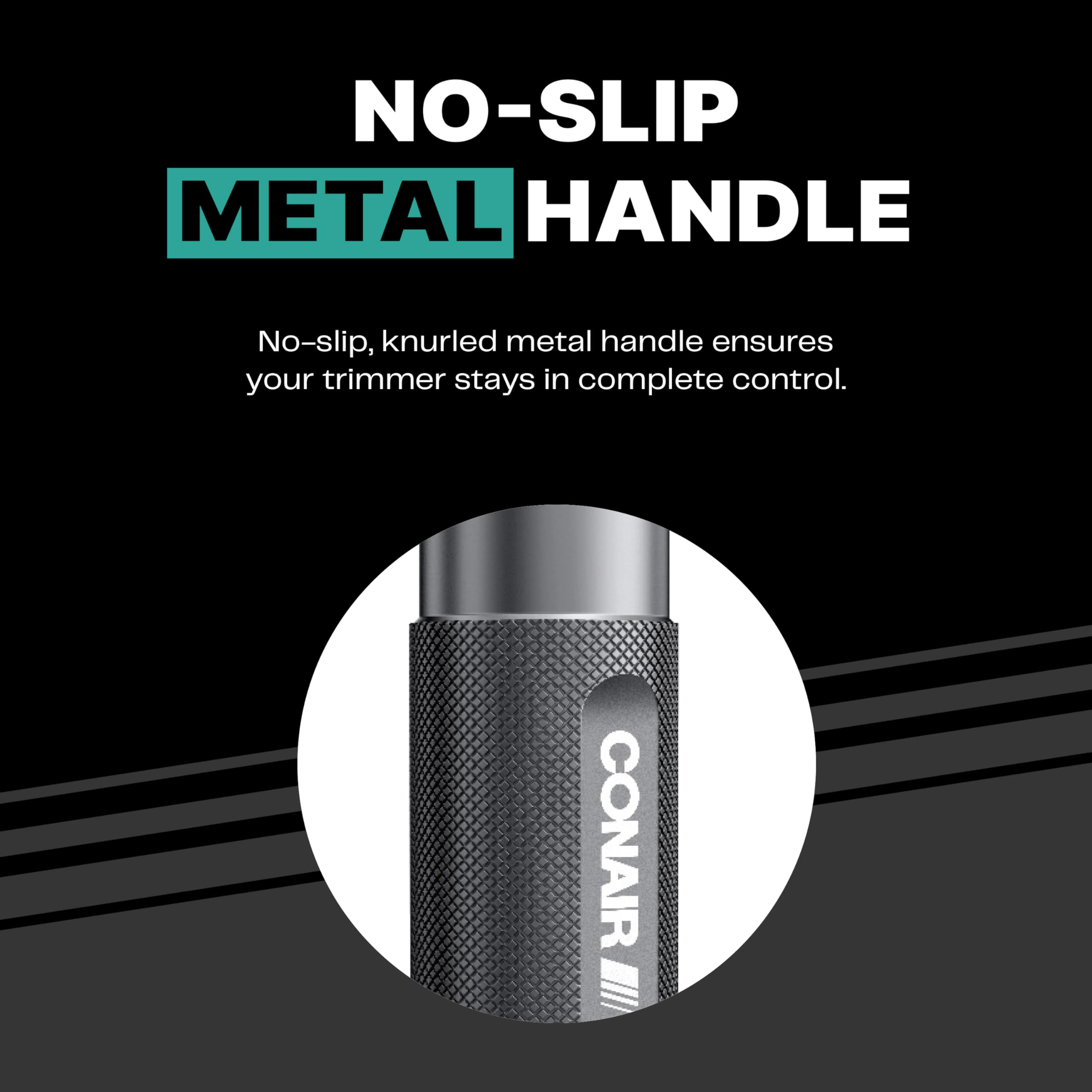 Conair Men Trimmer detail attachment for precise touch-ups and edges