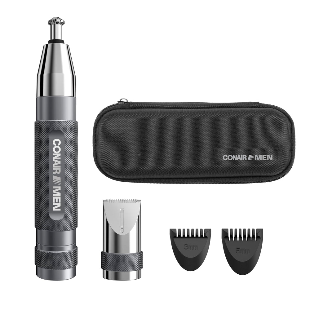Conair Men Trimmer nose head for quick, painless nose hair removal on the go