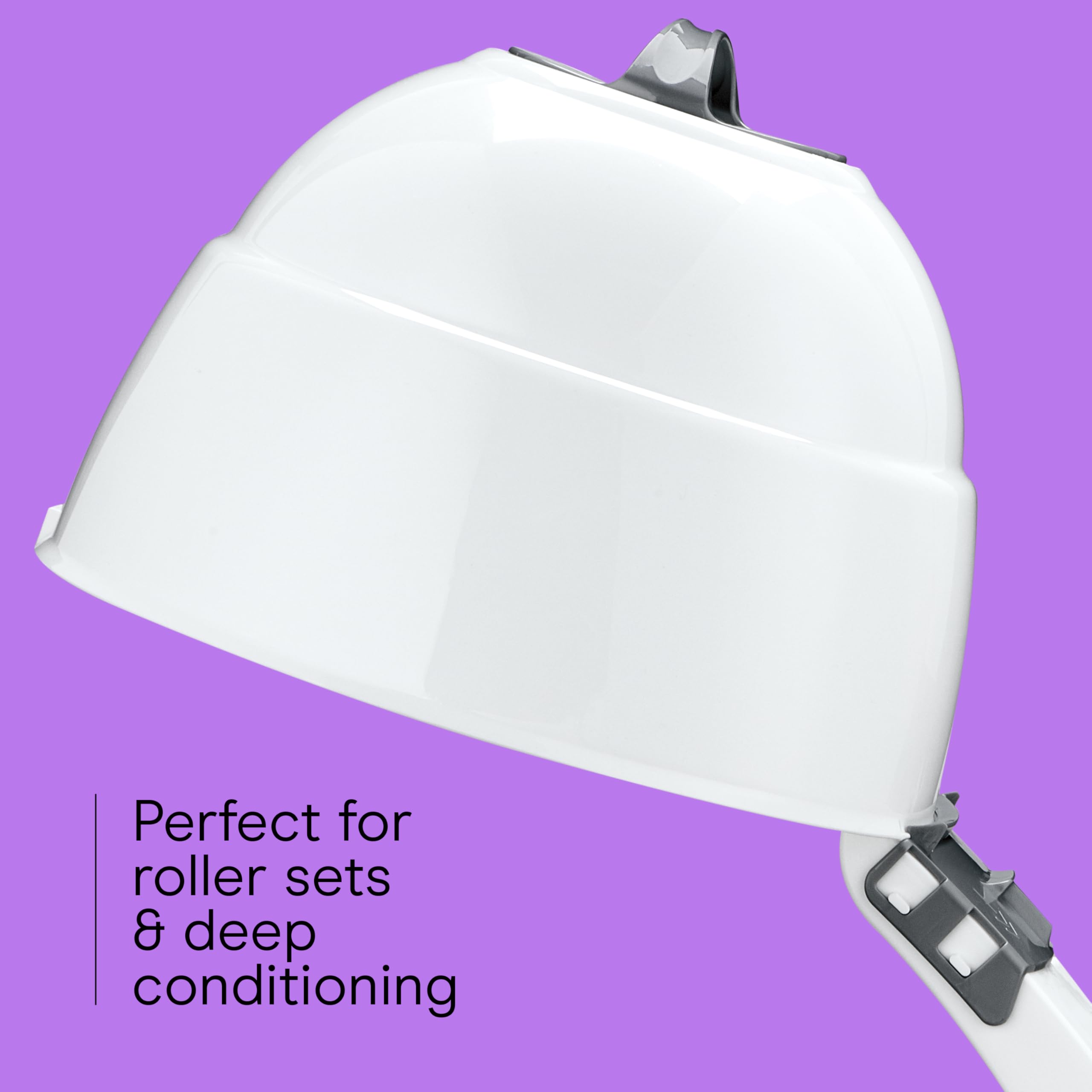 Bonnet supports deep conditioning and uniform airflow
