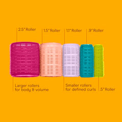Conair rollers with no pins or clips for quick, mess-free styling.