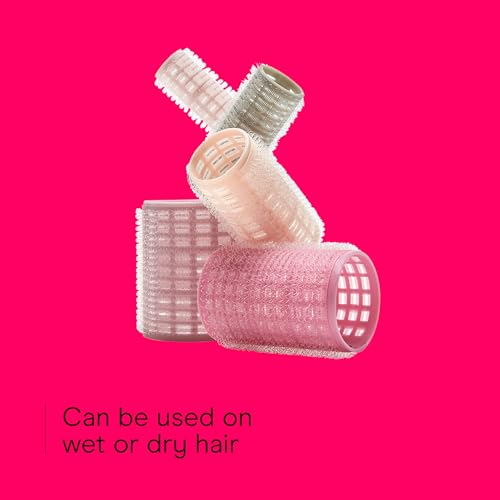 Conair rollers demonstrated on dry hair for volume and smooth finish.