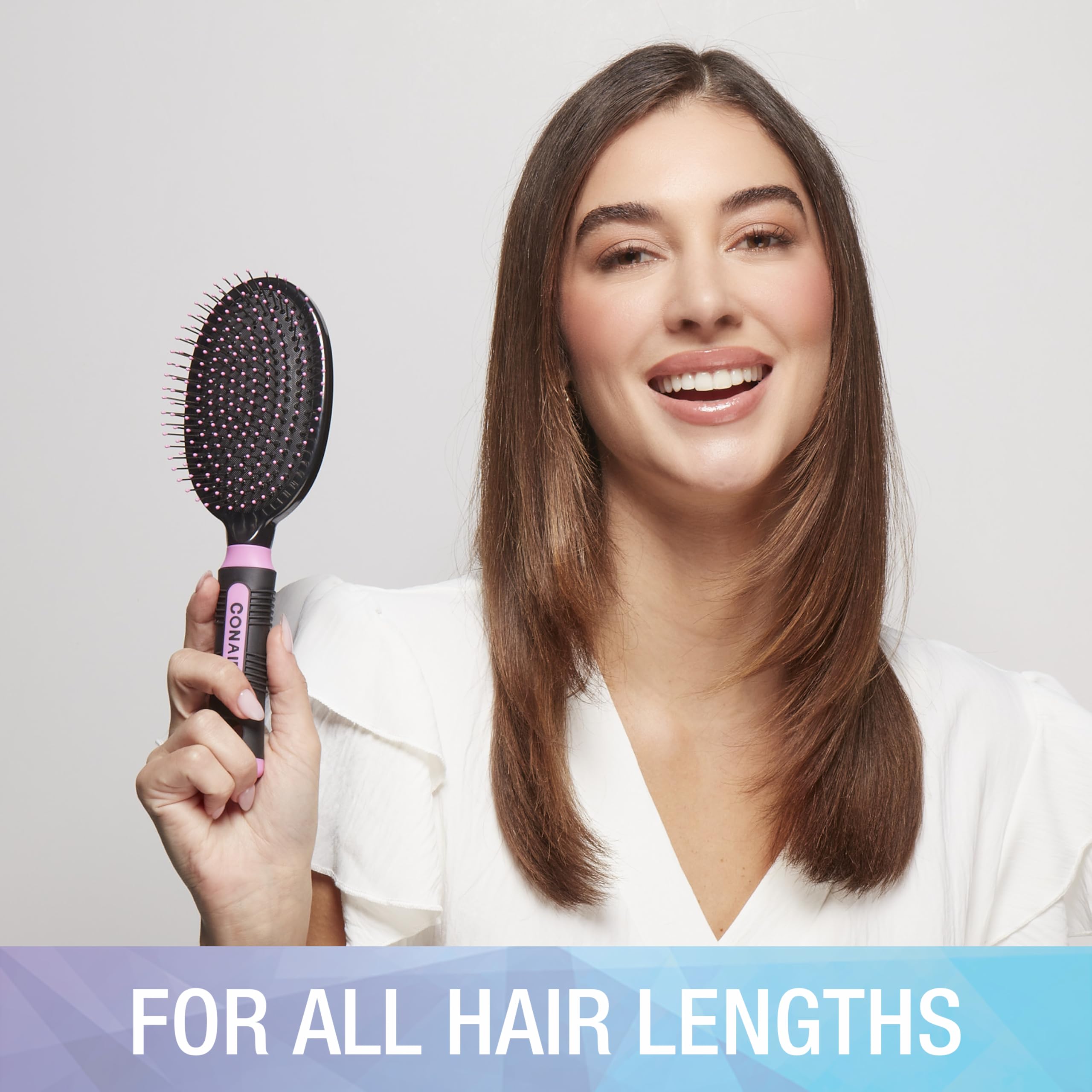 Conair Salon Results Hairbrush designed for all hair types supporting easy daily brushing.
