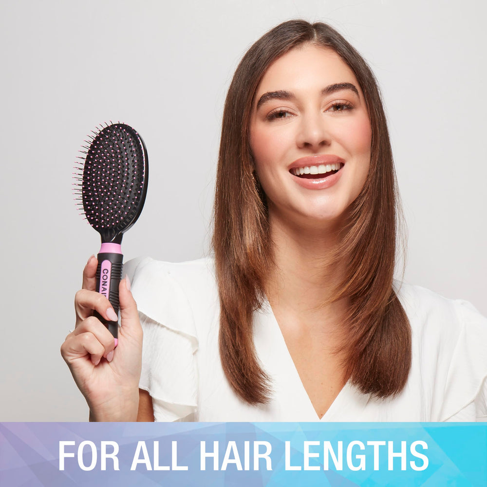 Conair Salon Results Hairbrush designed for all hair types supporting easy daily brushing.