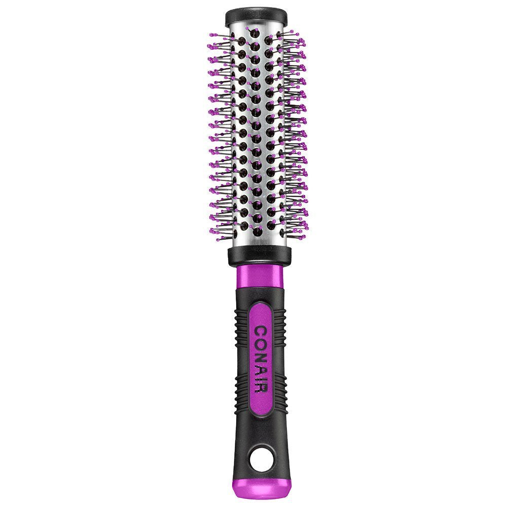 Conair Salon Results Hairbrush features a grooved non-slip handle for secure grip