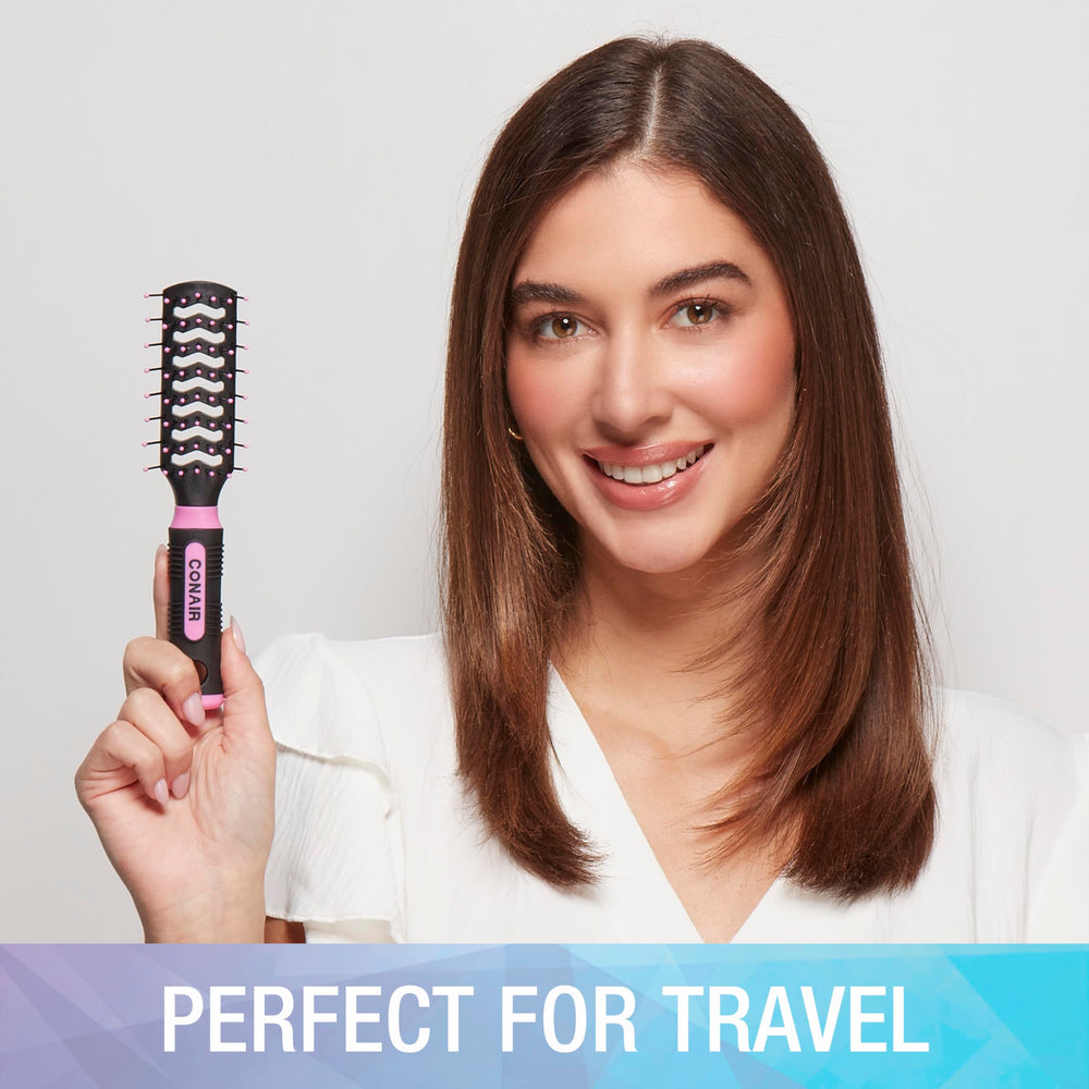 Conair Salon Results purse-friendly brush fits your bag for styling on the move