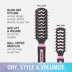 Conair Salon Results vented brush travel size for on-the-go touchups