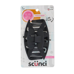 Conair scünci agarre-antideslizante, pinza garra grande negro para cabello grueso