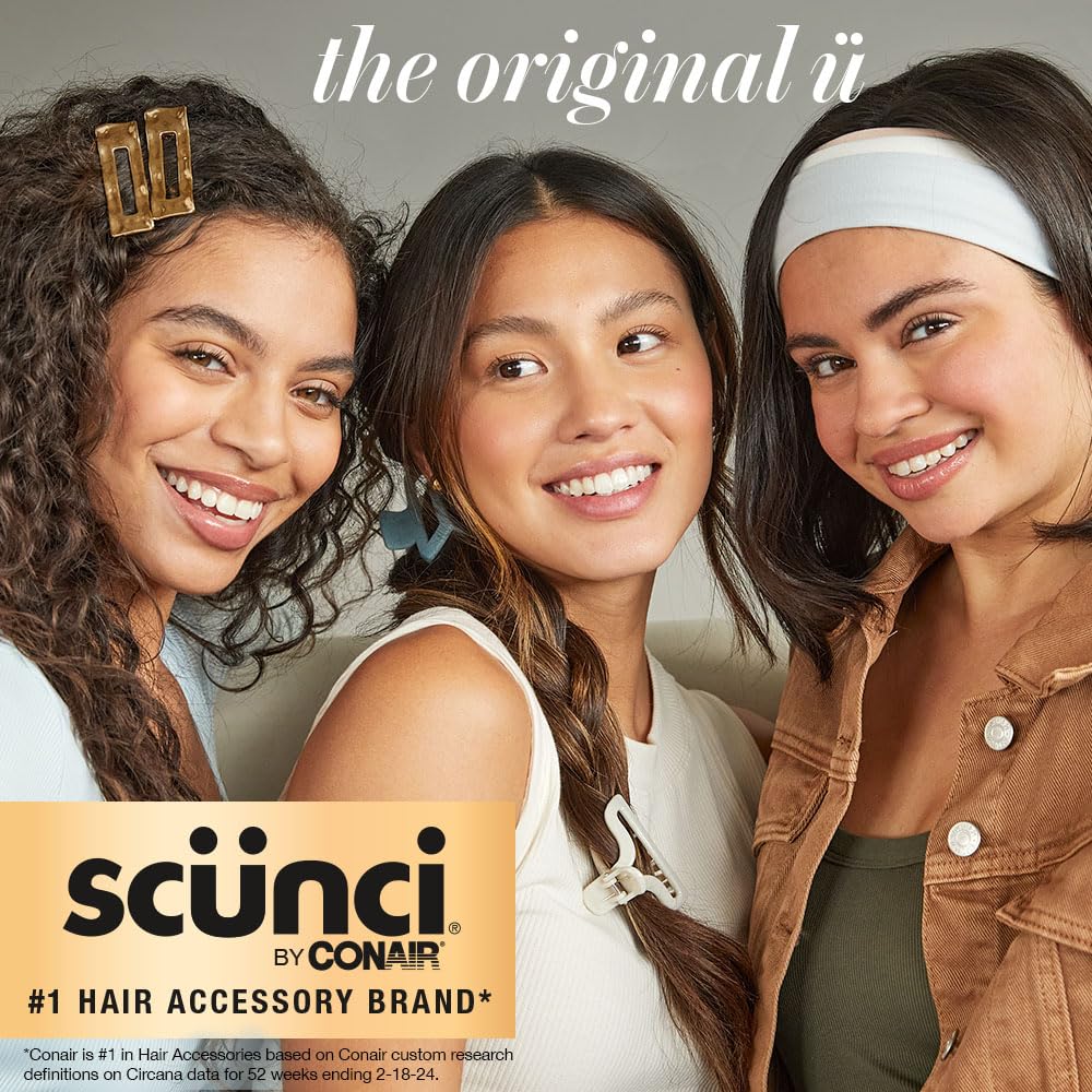 Conair Scunci barrettes acabado brillante para recogidos rápidos y seguros.