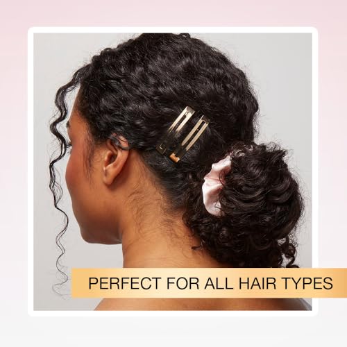 Conair Scunci barrettes diseño metálico brillante para looks modernos y sin enganches.
