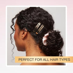 Conair Scunci barrettes diseño metálico brillante para looks modernos y sin enganches.