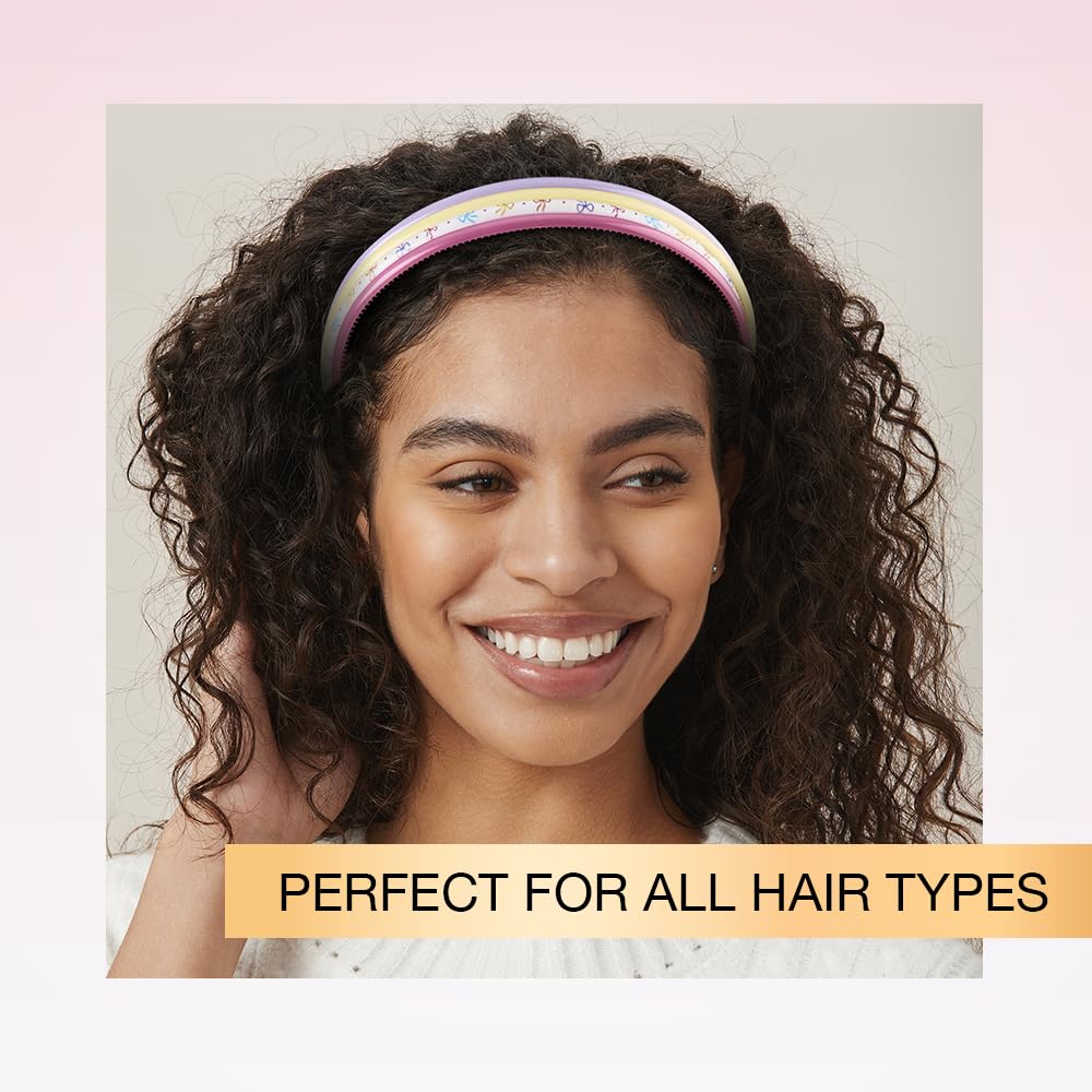 Conair Scunci skinny headband multicolor bow print adds playful detail and hold