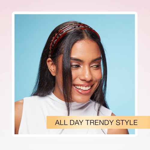 Conair Scunci no-slip skinny headband handles humidity with comfort.