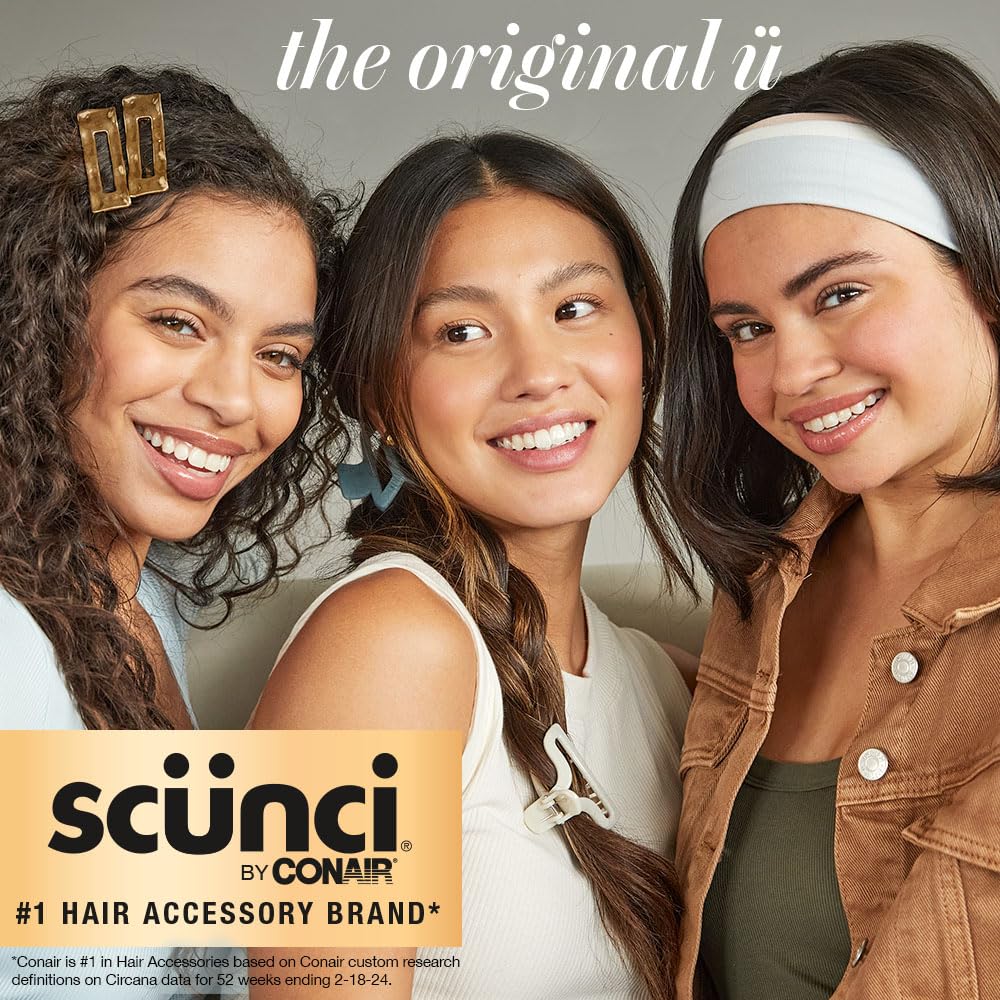 Conair Scunci Original Scrunchie, estilo versátil para coletas y recogidos.