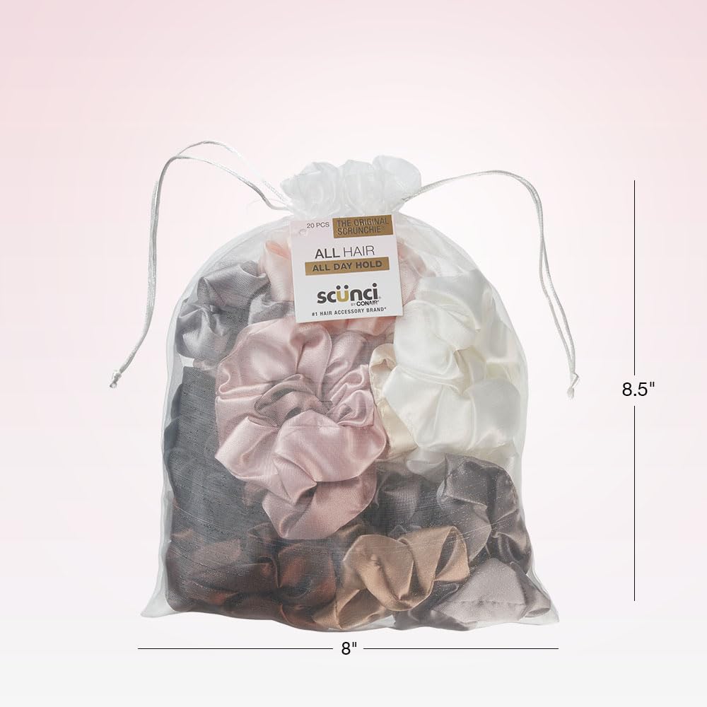 Conair Scunci Original Scrunchie, ideal para cabello largo y grueso sin marcas.