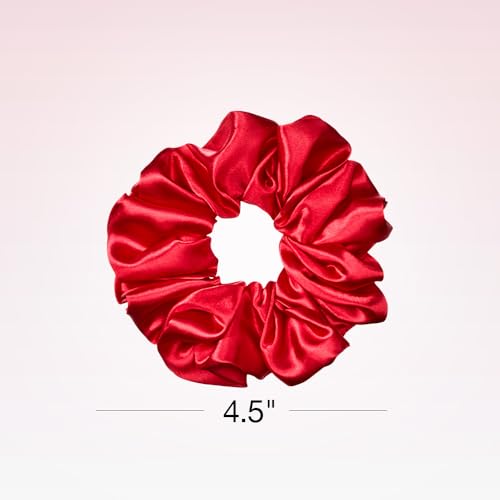 Conair Scunci para cabello delicado, rojo cereza, cuidado diario